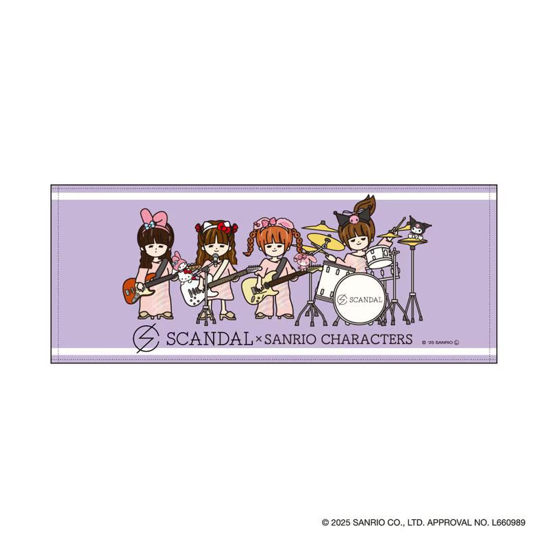 SCANDAL×SANRIO CHARACTERS タオル PURPLE
