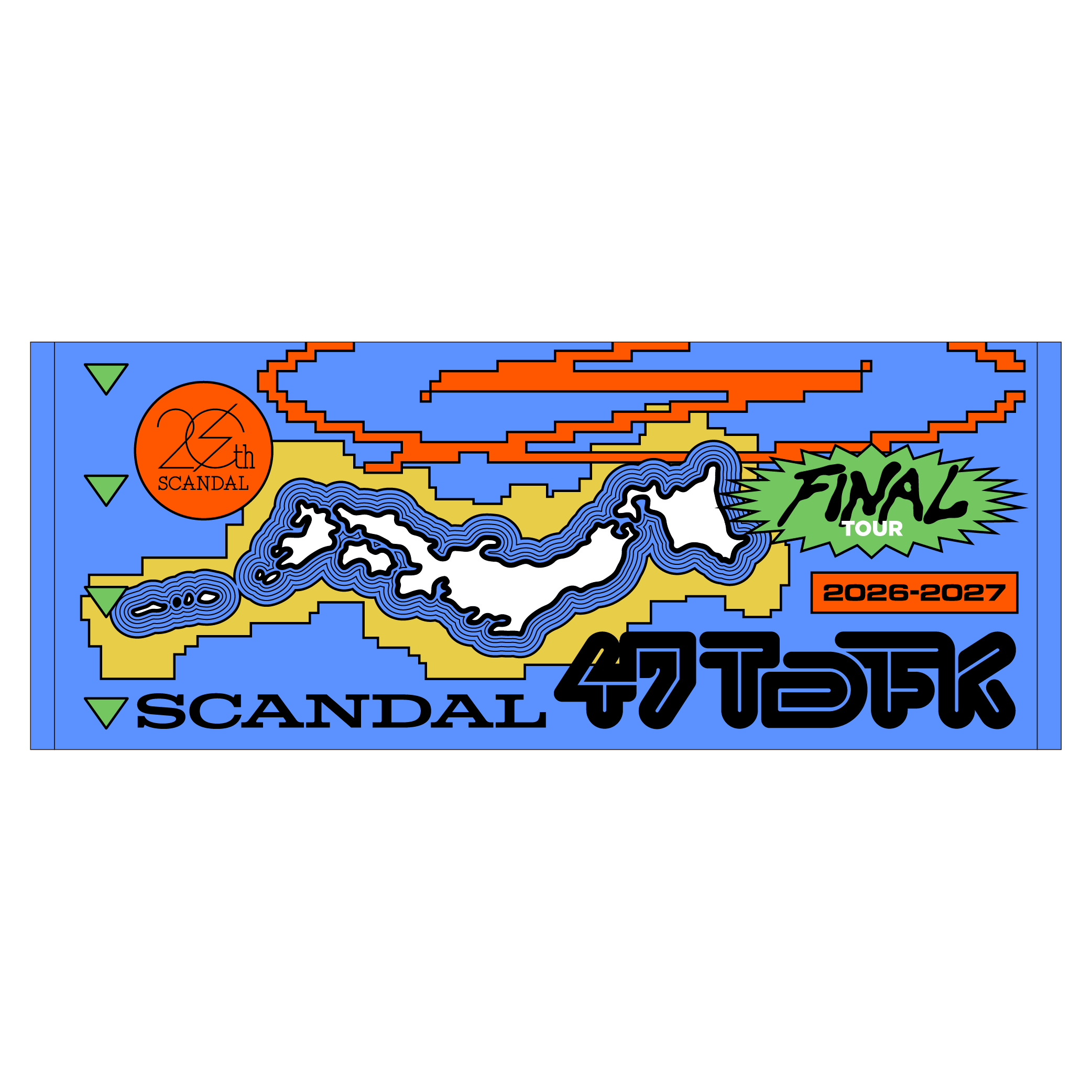 47フェイスタオル BLUE – SCANDAL ONLINE STORE