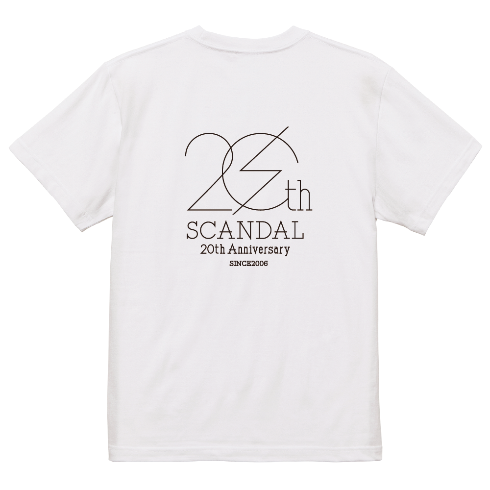 20thロゴ Tシャツ WHITE – SCANDAL ONLINE STORE