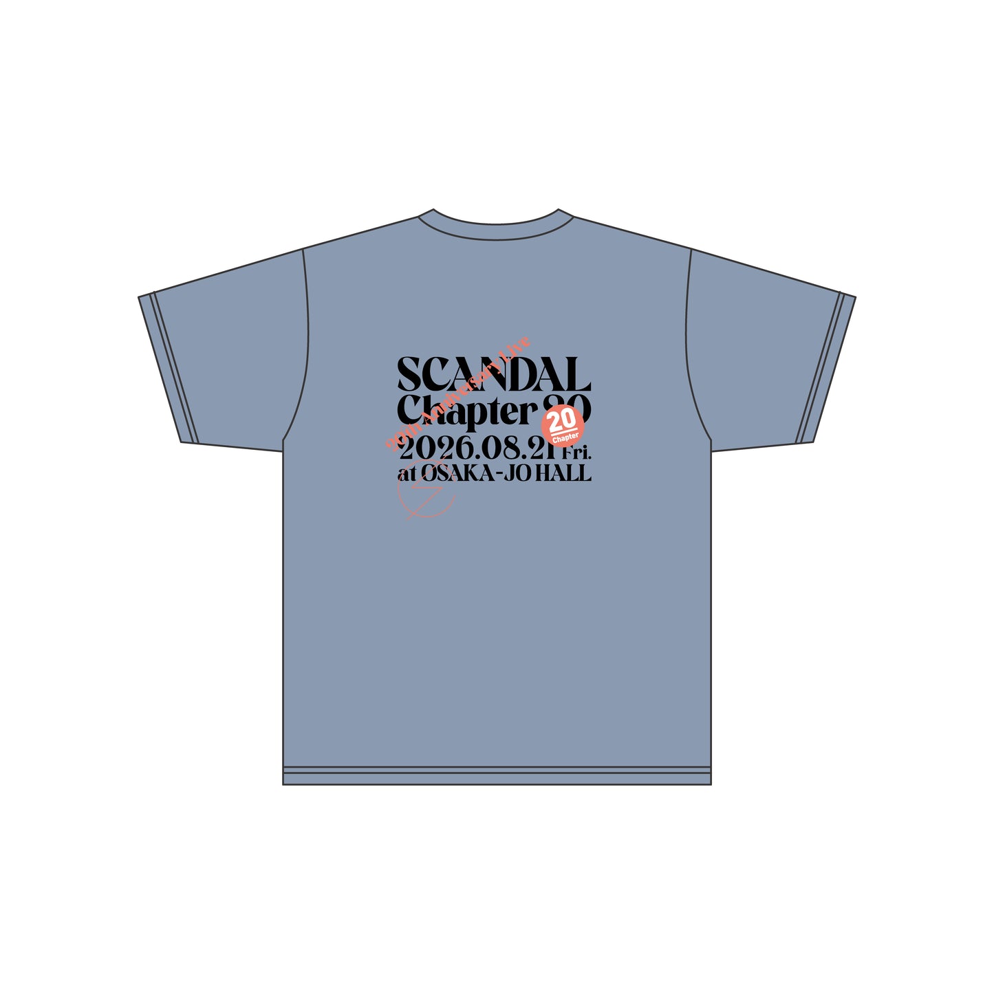 Chapter20 Tシャツ ACID BLUE