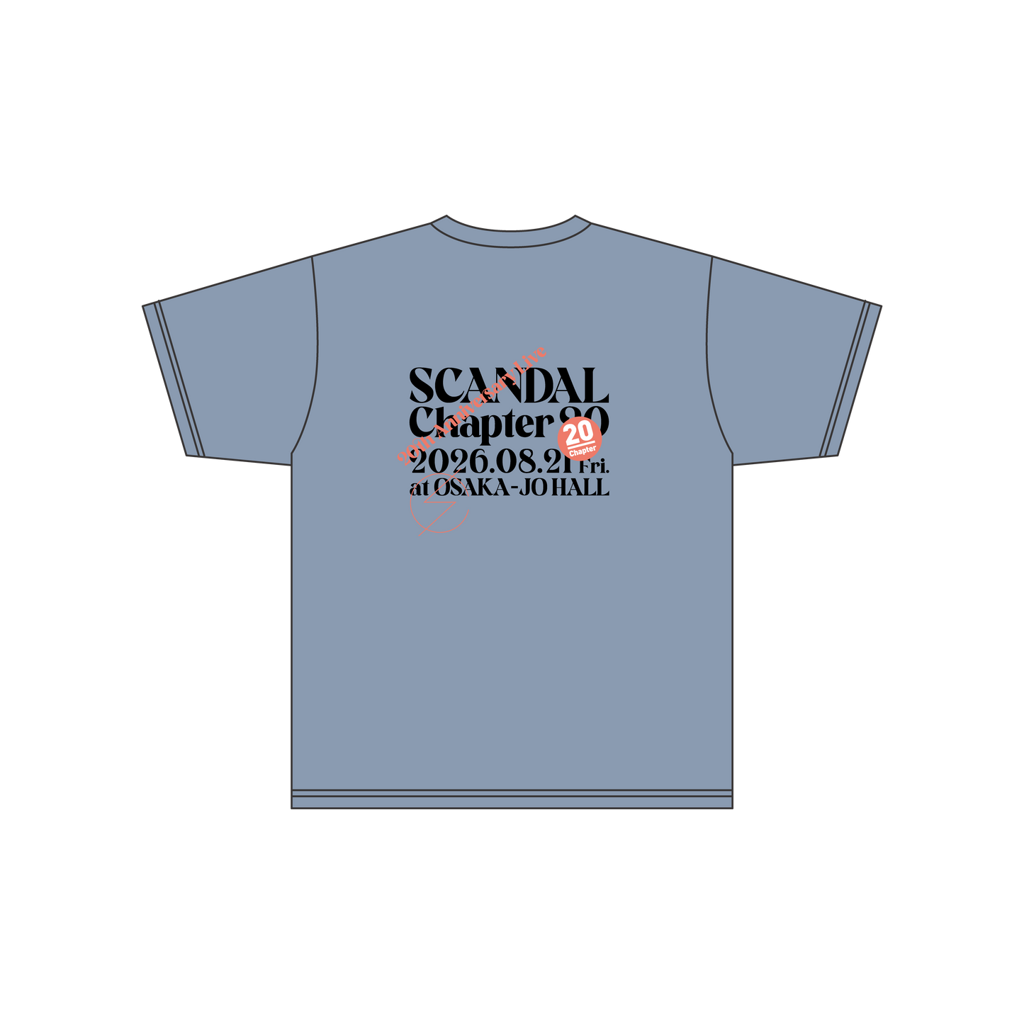 Chapter20 Tシャツ ACID BLUE