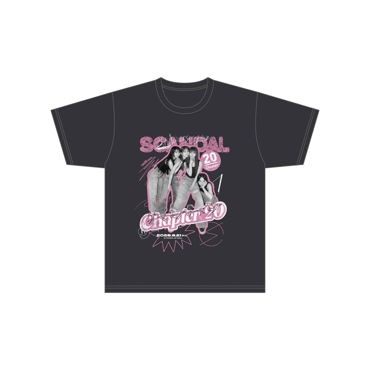 SCAちゃんTシャツ SUMI×PINK