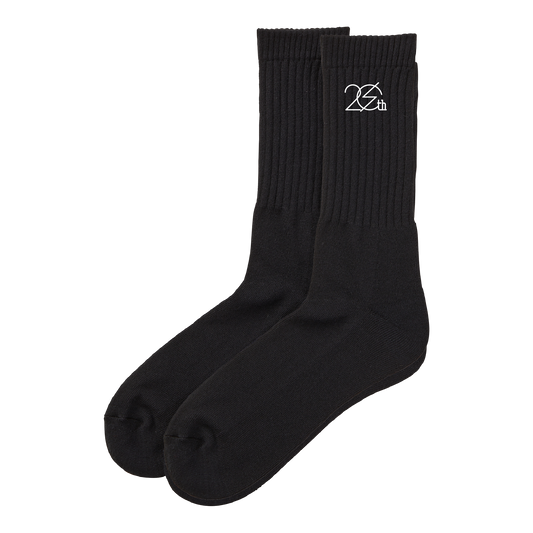 20thロゴ 靴下 BLACK