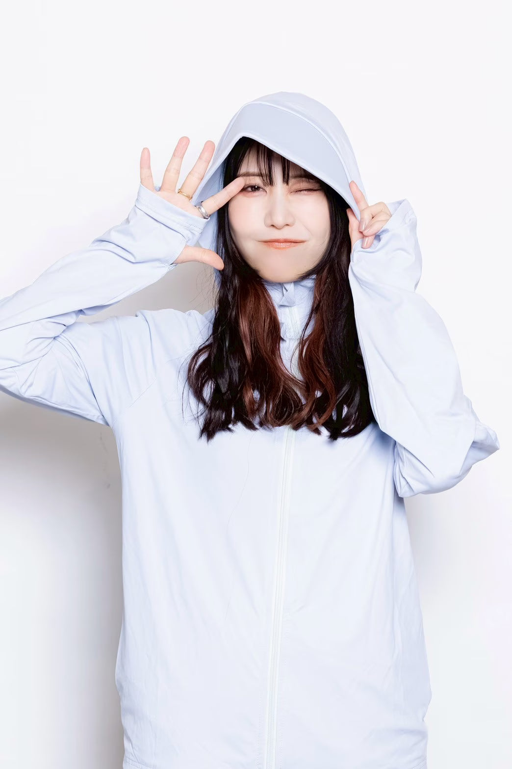 冷感パーカー LIGHT BLUE