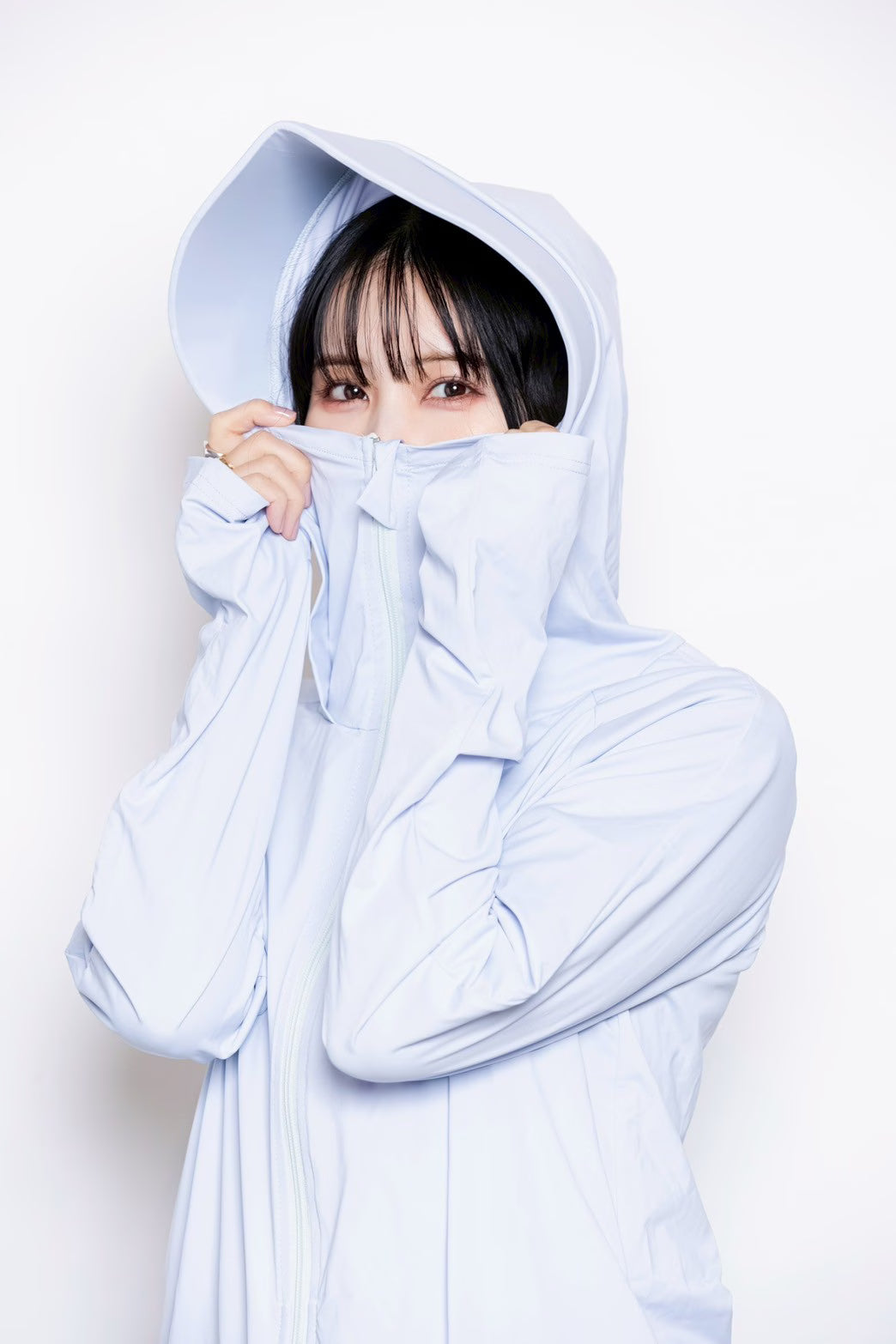 冷感パーカー LIGHT BLUE