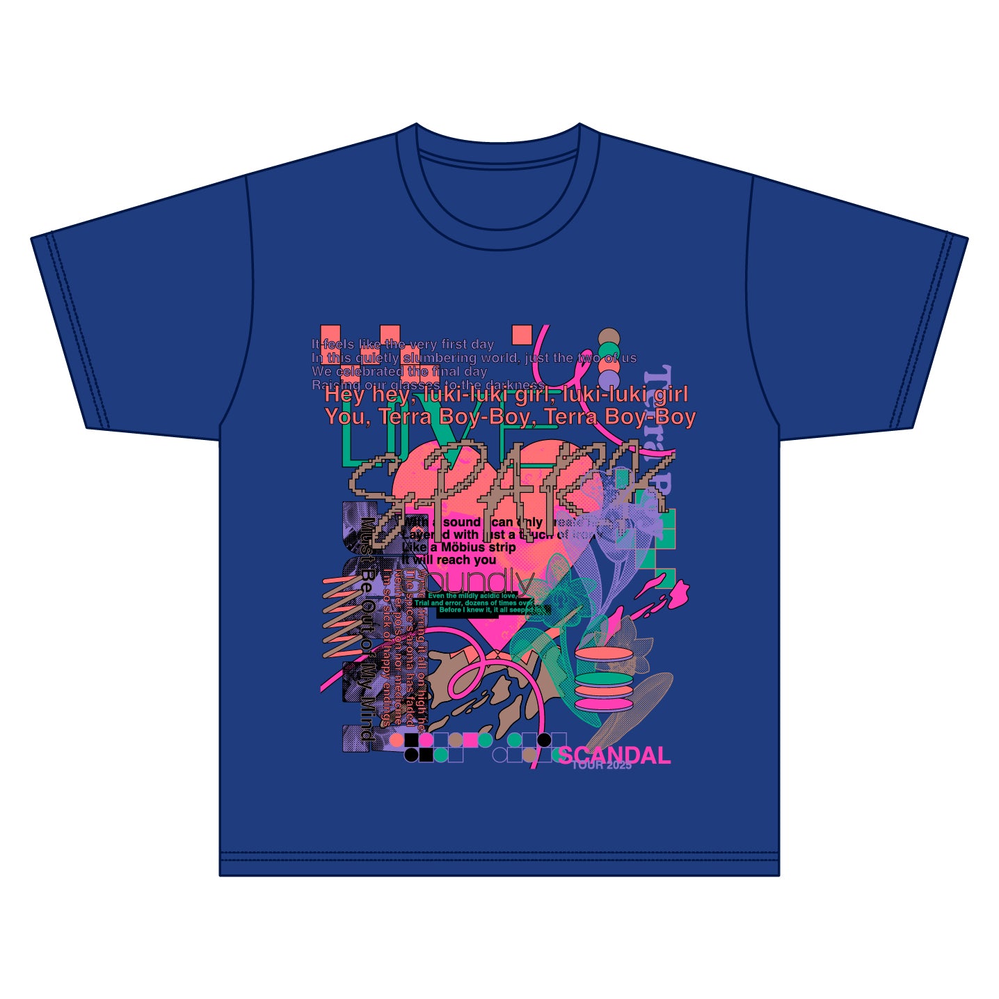 LOVE, SPARK, JOY! Tシャツ BLUE