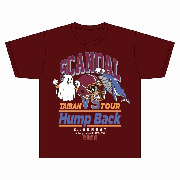 対バンツアー Tシャツ 2026 BURGUNDY