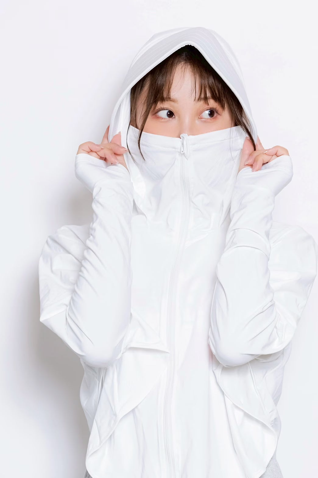 冷感パーカー LIGHT BLUE