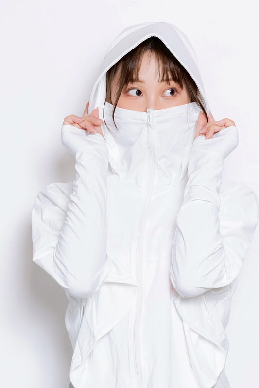 冷感パーカー WHITE