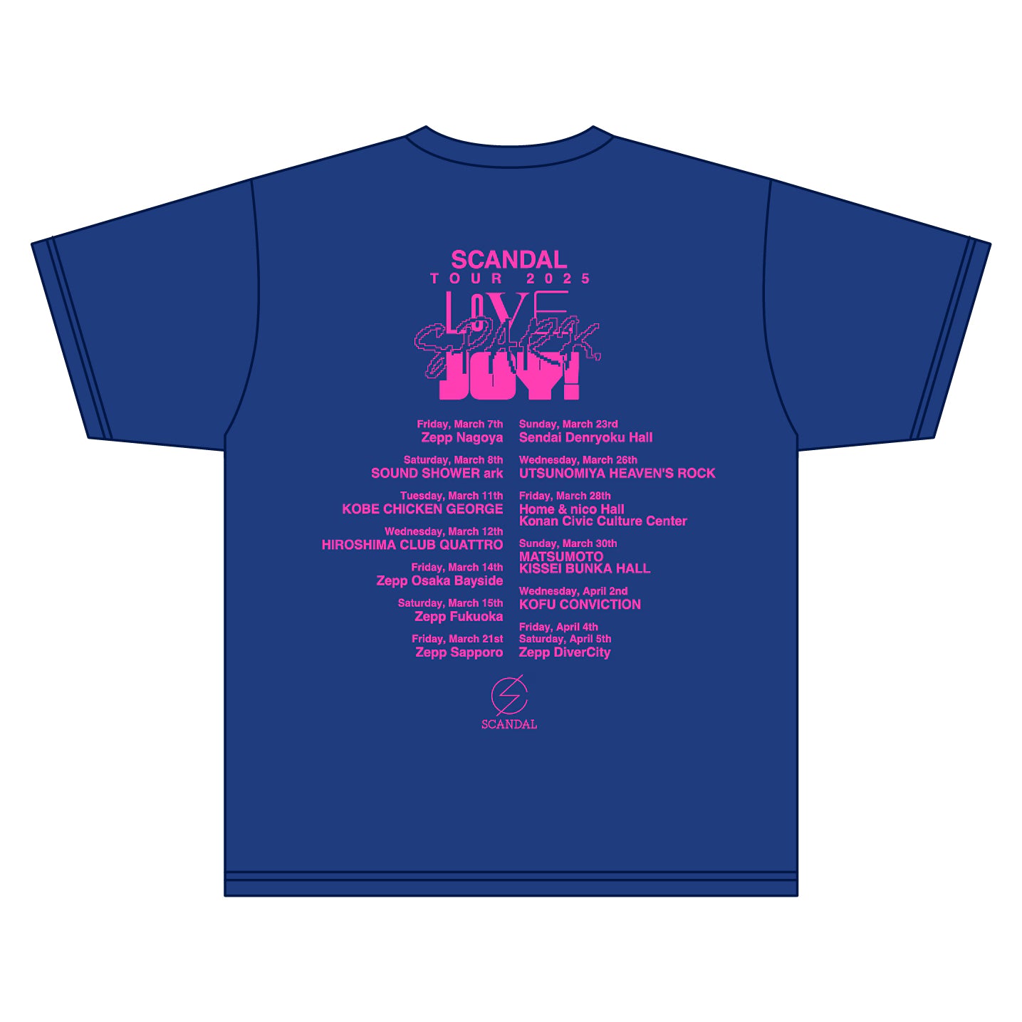 LOVE, SPARK, JOY! Tシャツ BLUE