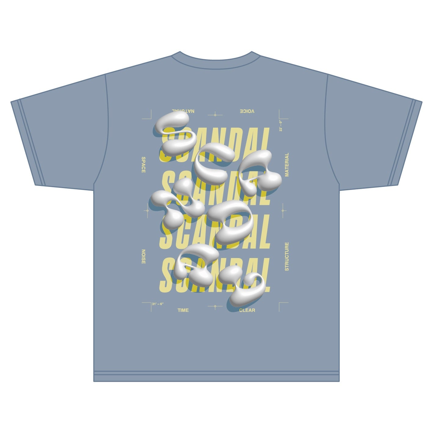 SCANDAL Tシャツ 2025 ACID BLUE