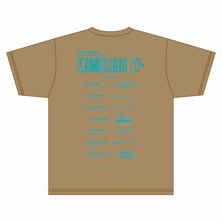 対バンツアー Tシャツ 2026 KHAKI