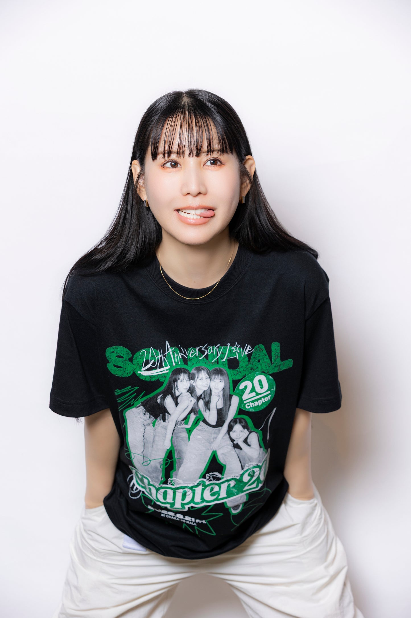 SCAちゃんTシャツ BLACK×GREEN