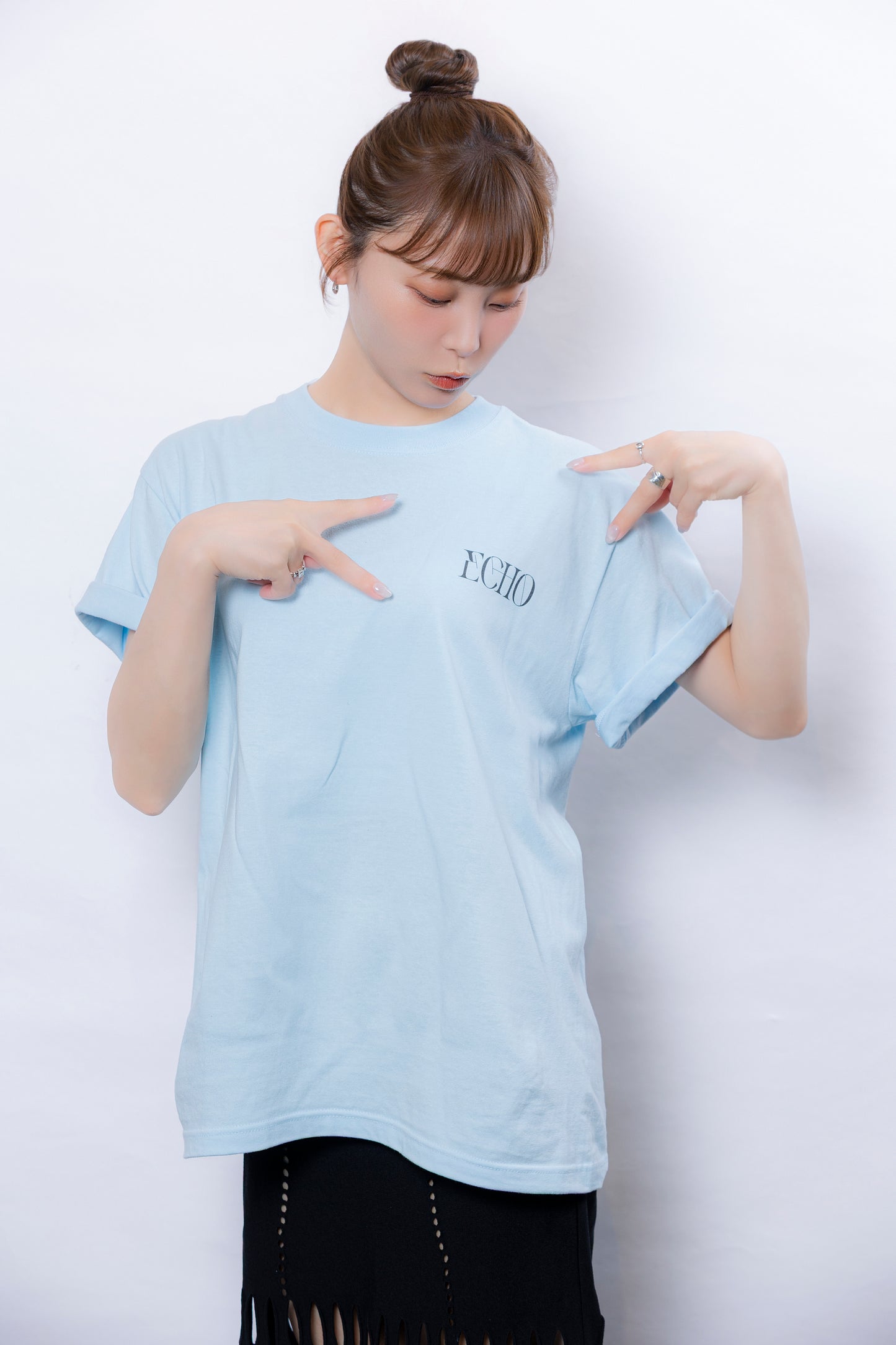 ECHO Tシャツ LIGHT BLUE
