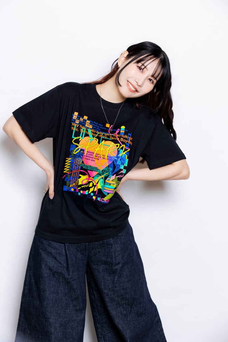 LOVE, SPARK, JOY! Tシャツ【MANIA限定】BLACK