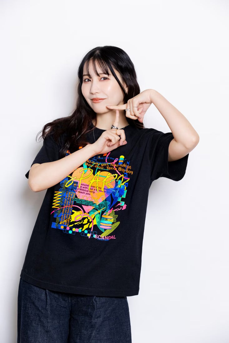 LOVE, SPARK, JOY! Tシャツ【MANIA限定】BLACK