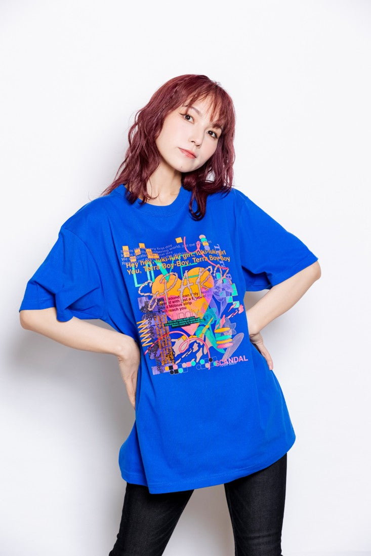 LOVE, SPARK, JOY! Tシャツ BLUE