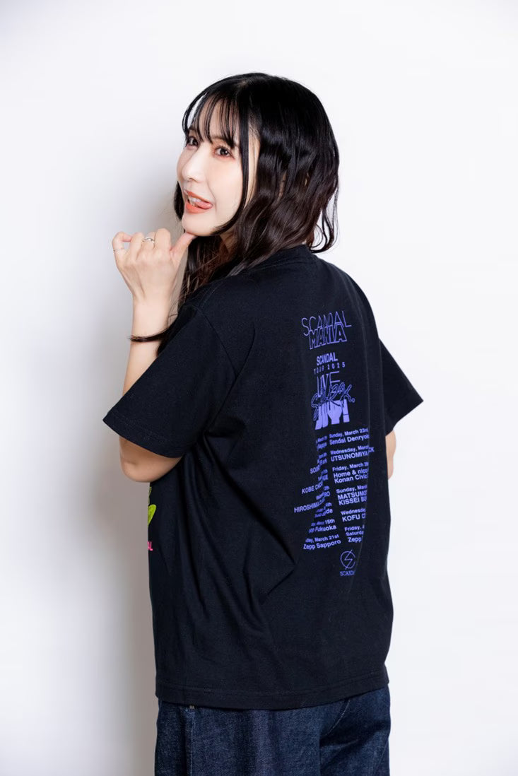 LOVE, SPARK, JOY! Tシャツ【MANIA限定】BLACK