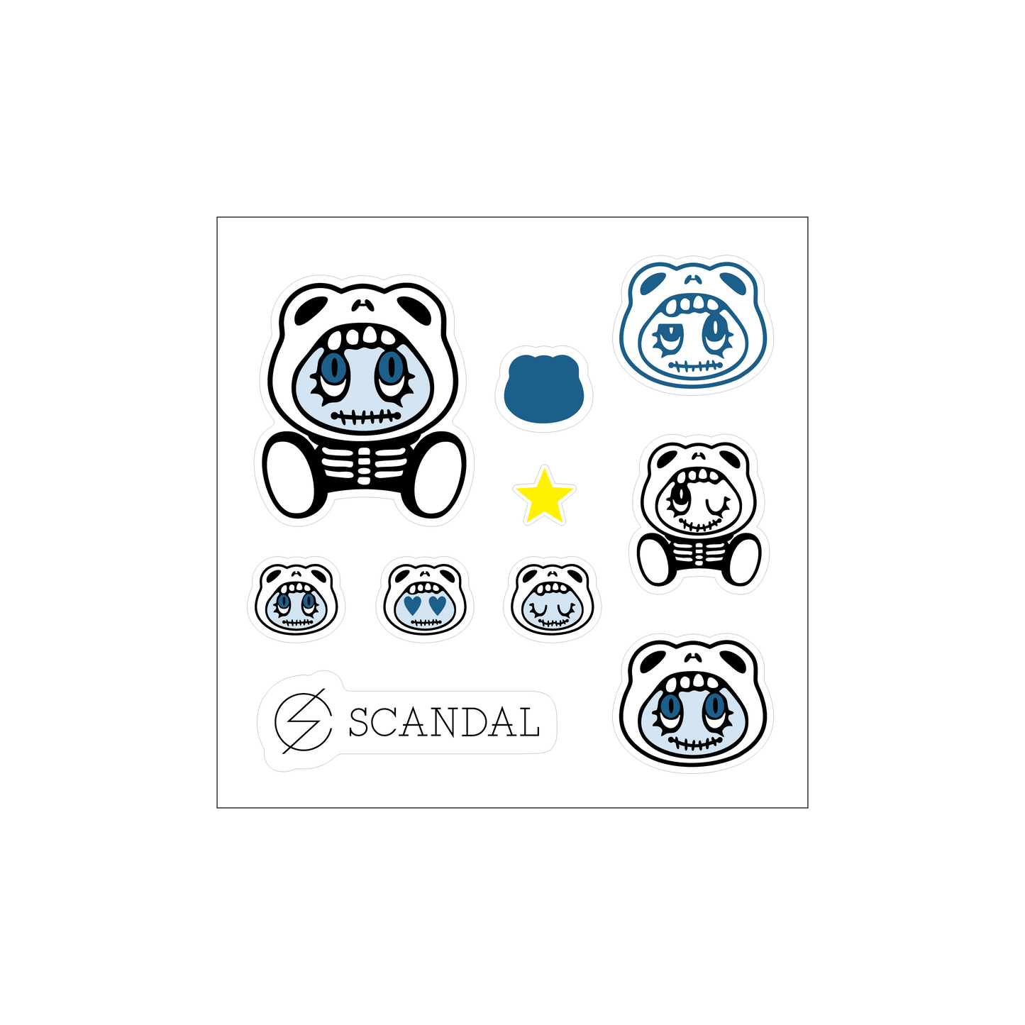 キャン太 ぷくぷくシール