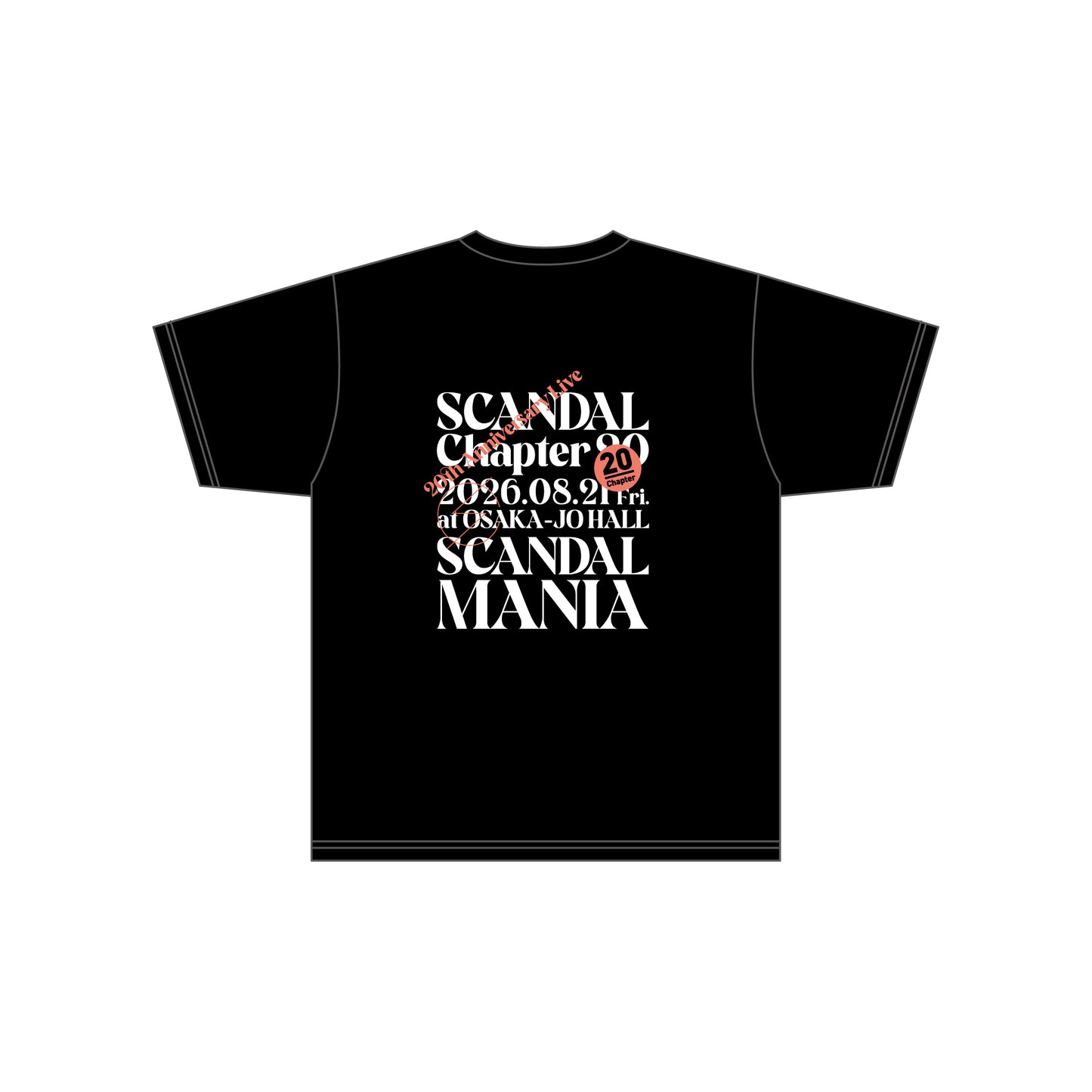Chapter20 Tシャツ BLACK【MANIA】