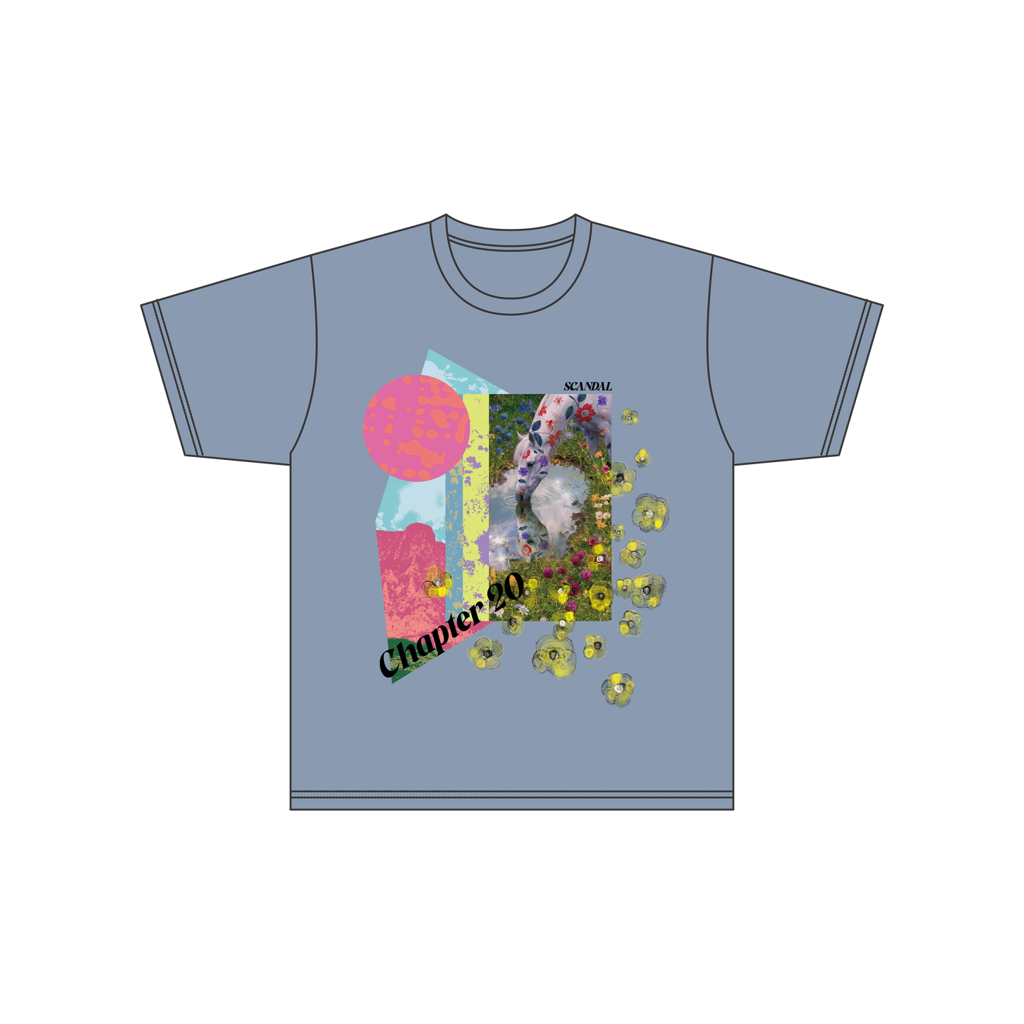 Chapter20 Tシャツ ACID BLUE