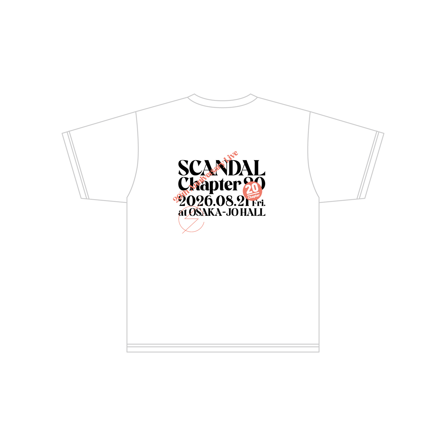 Chapter20 Tシャツ WHITE