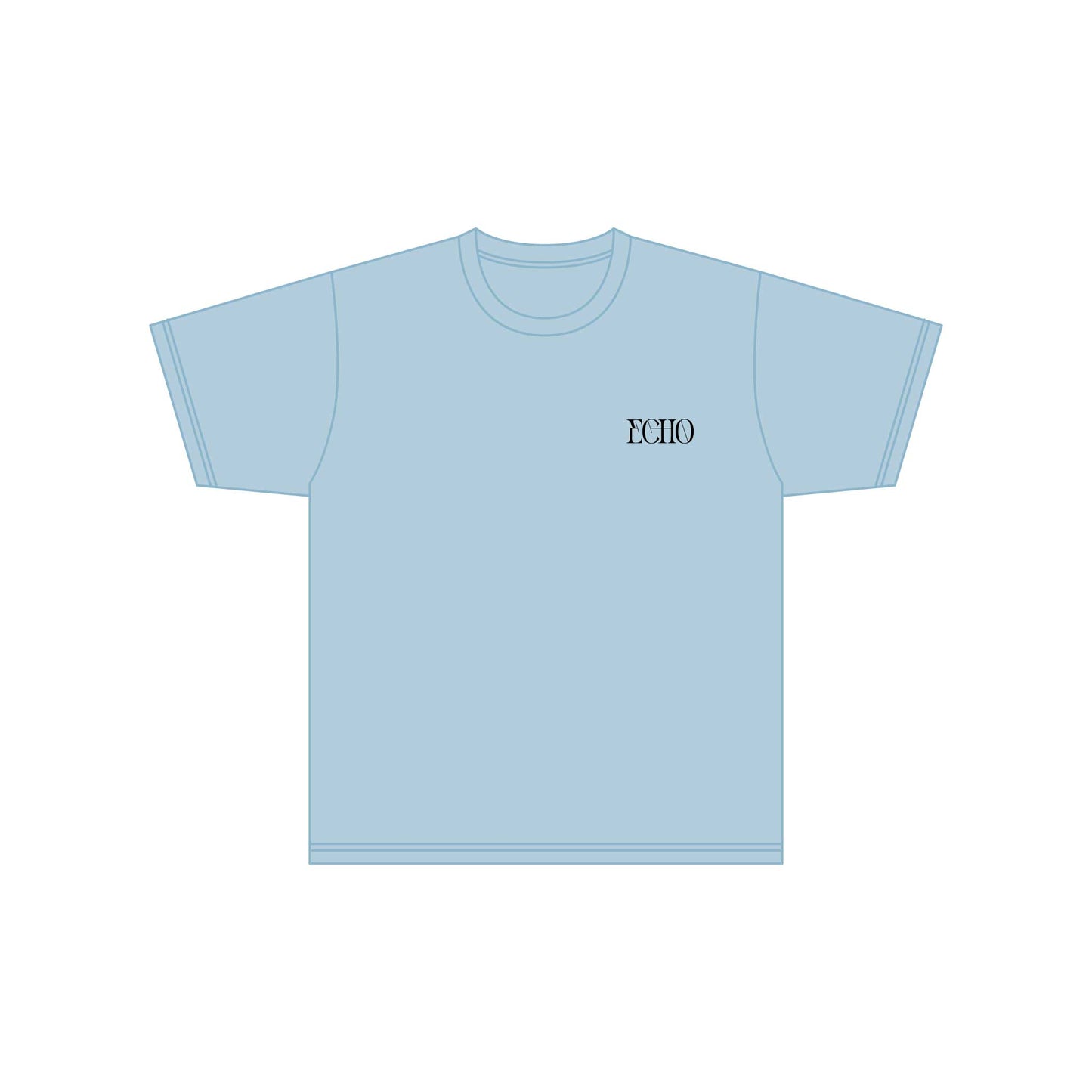 ECHO Tシャツ LIGHT BLUE